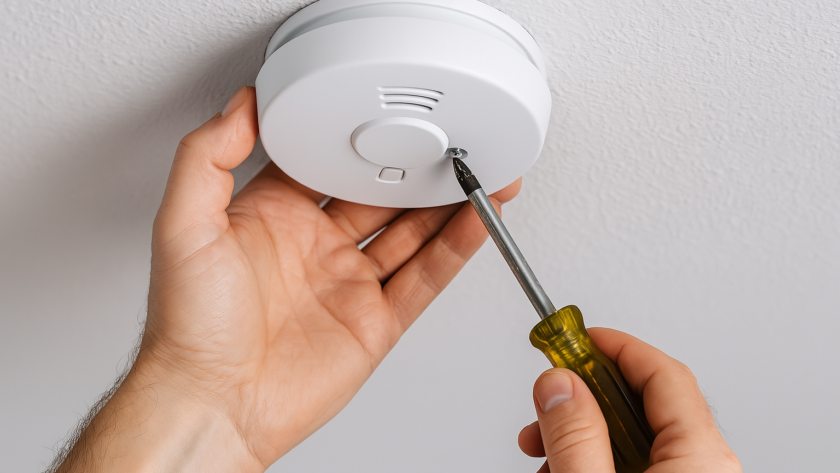 Alarm/smoke detector installation