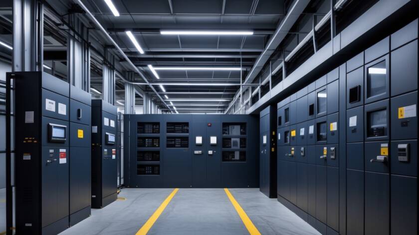 Detailed electrical system evaluation showing power requirement analysis for modernizing industrial power systems in GTA manufacturing facilities.