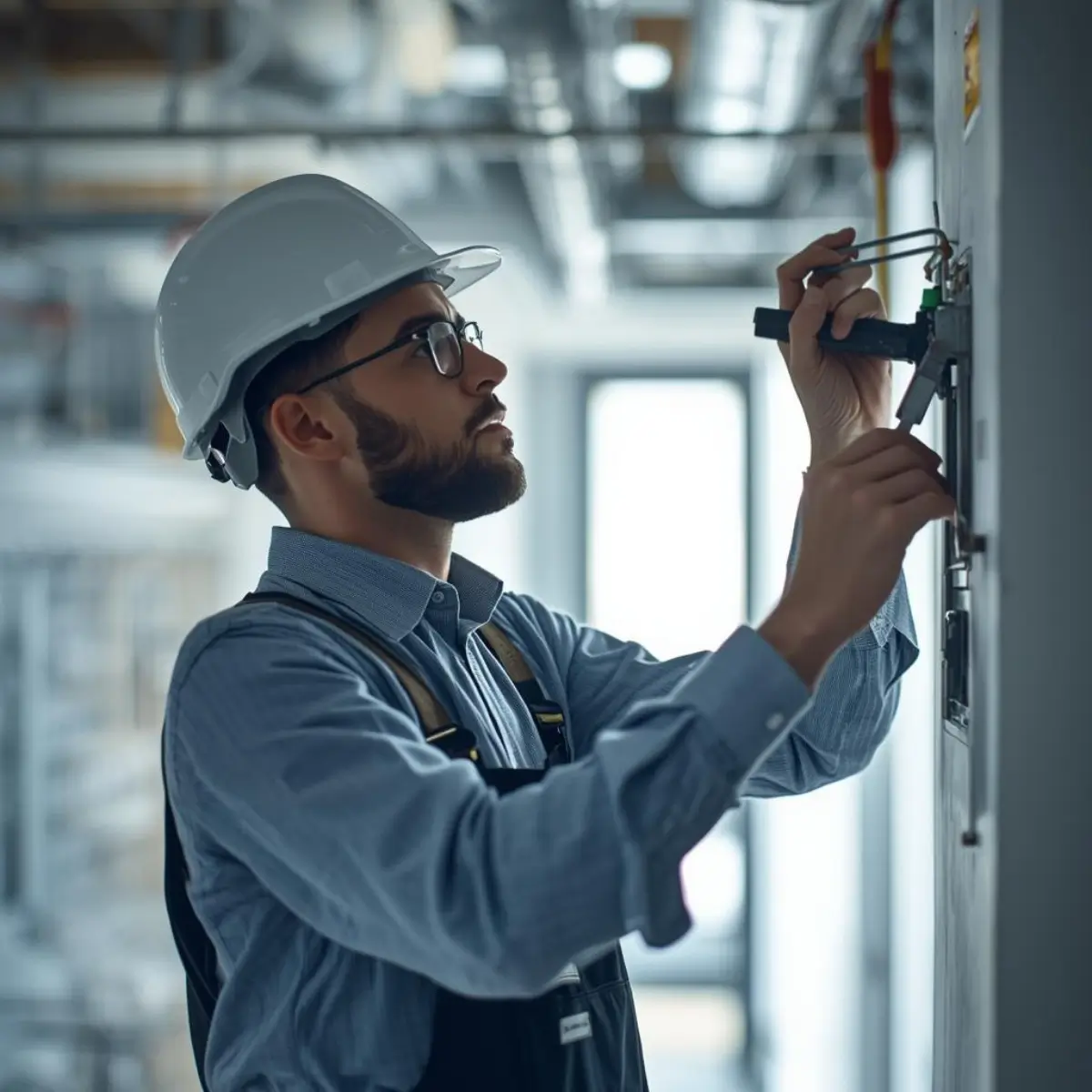 Certified electricians performing Commercial Electrical Installation Services