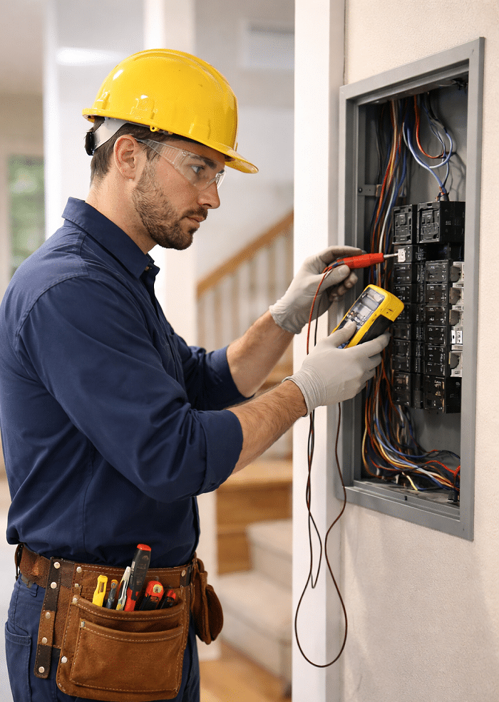 Residential electrician hourly rates