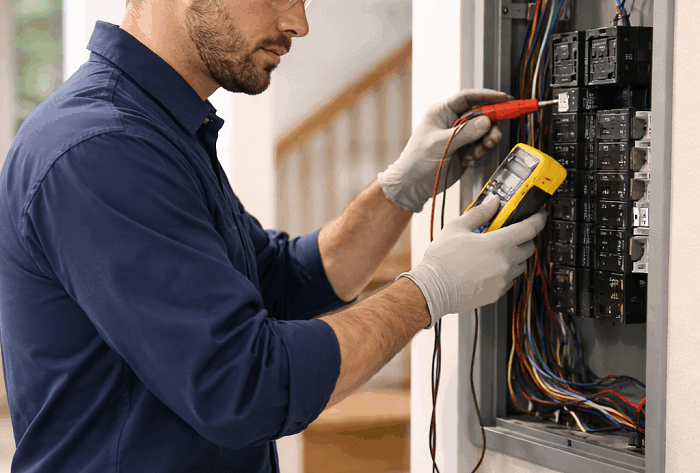 Residential electrician hourly rates